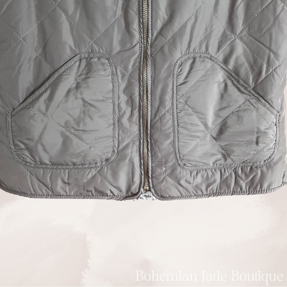 Thread & Supply Reversible Sherpa Vest - Taupe - Picture 3 of 6